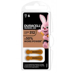 (1 Confezione) Duracell ActiveAir Batterie 6pz Acustiche Medical DA312