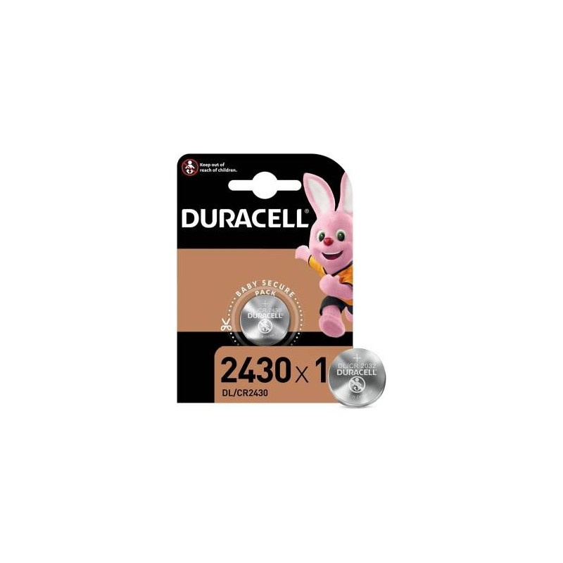 (1 Confezione) Duracell Lithium Batterie 1pz Bottone DL/CR2430