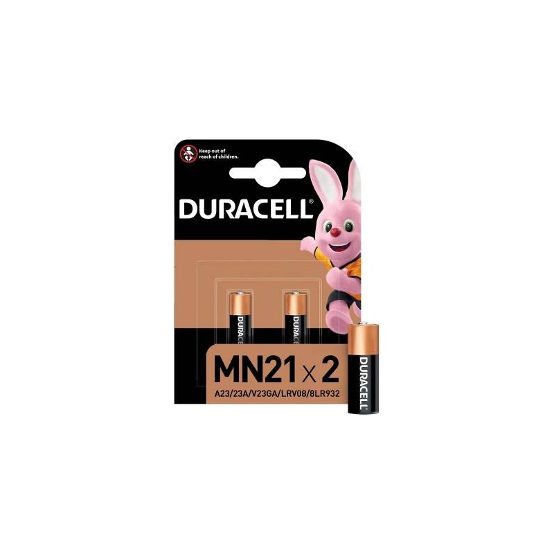 (1 Confezione) Duracell Spec. Batterie 2pz MN21 A23/23A/V23GA/LRV08/8LR932