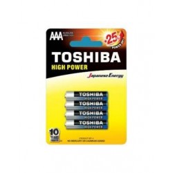 (1 Confezione) Toshiba Batterie 4pz MiniStilo LR03GCP BP-4 AAA